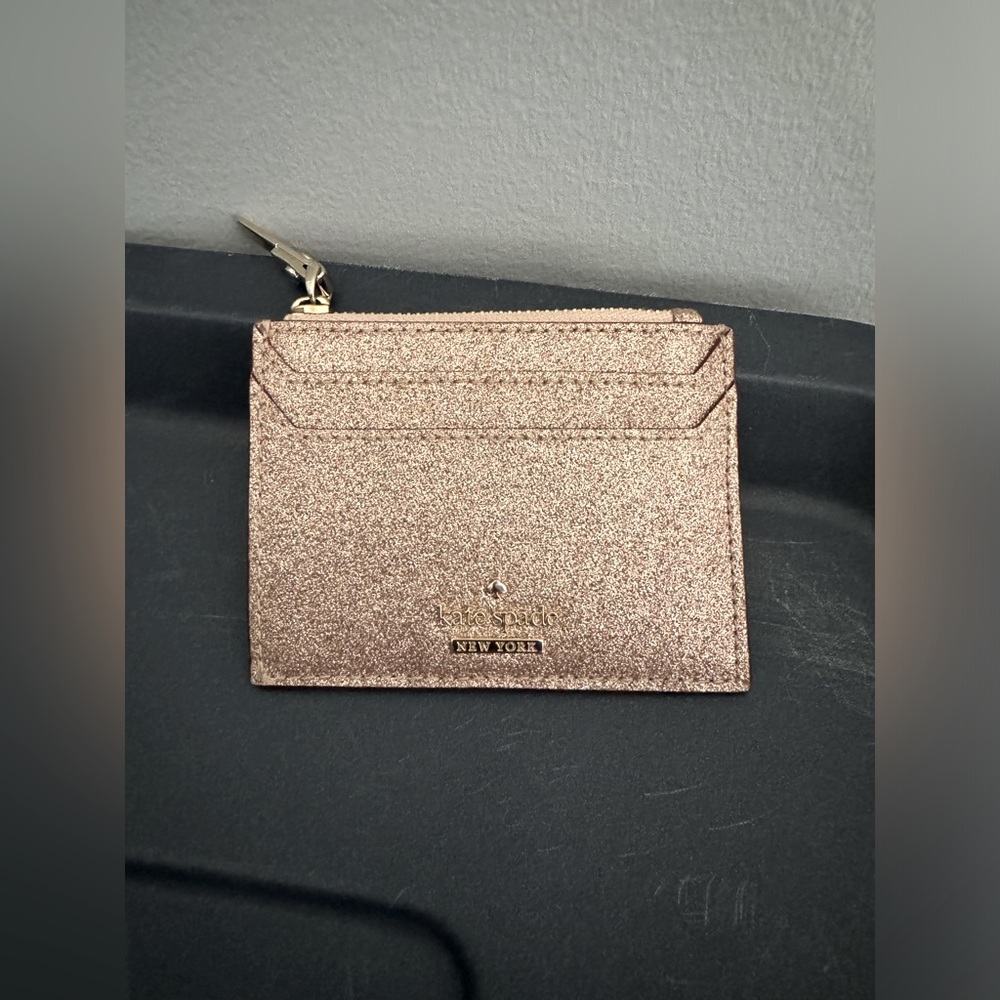 Kate Spade Glitter Card Holder w/ Key Chain
